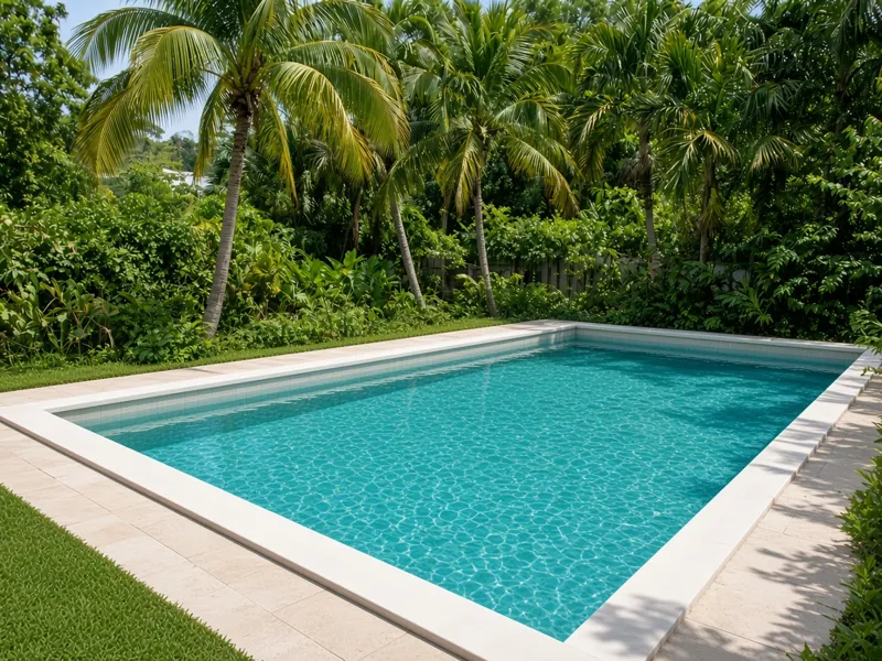 Example: the same pool crystal clear after treatment